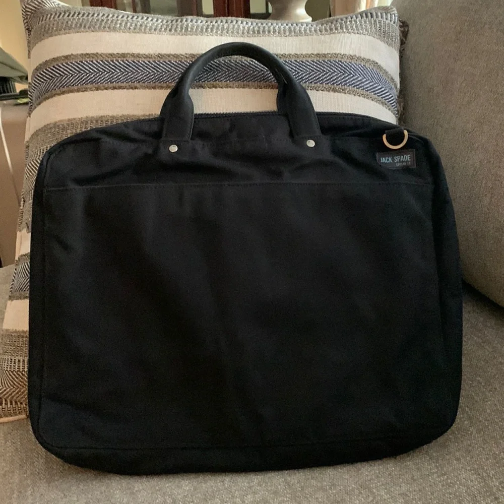 ✨JACK SPADE Green Street Canvas Laptop Bag & Card Holder